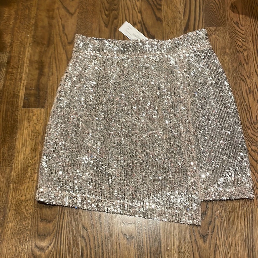 Sequin mini skirt